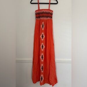 THML embroidered detail dress